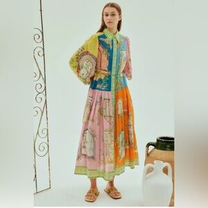 Colorful Printed Women's Dress